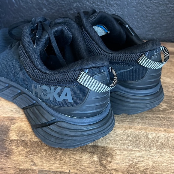 Hoka Men’s Black Shoes Size 10.5 - Picture 6 of 8